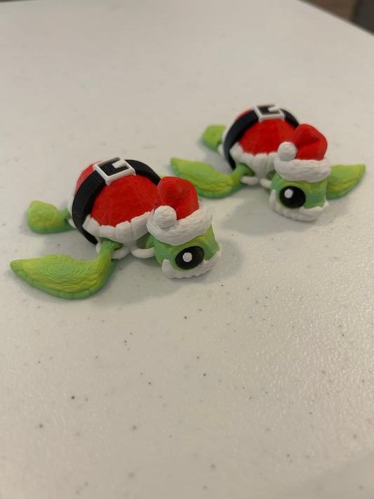 Santa Turtle- Pocket Pal