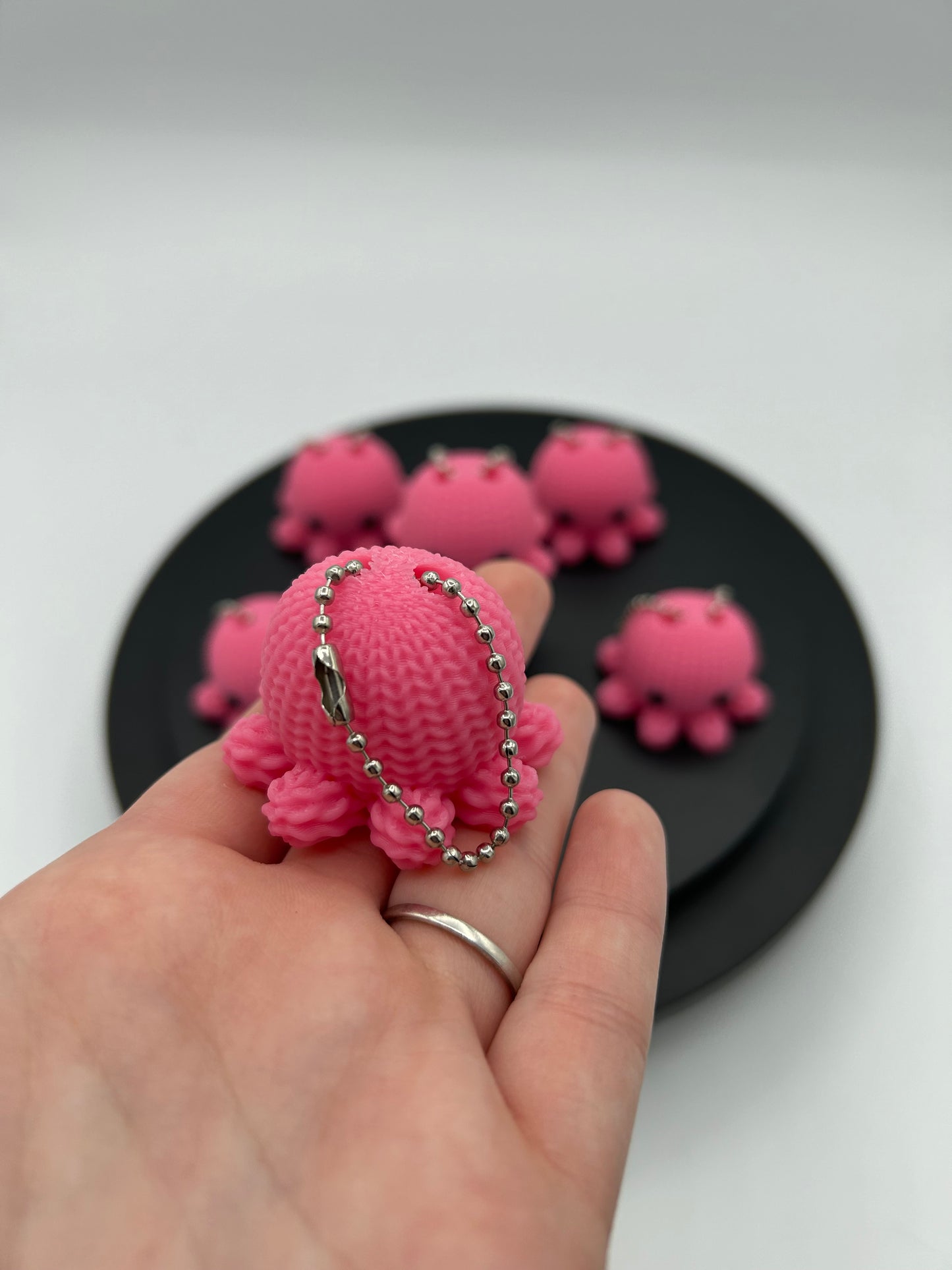 Tiny Octopus Keychain