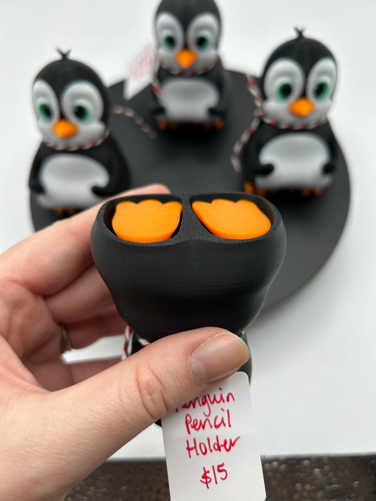 Penguin Pen Holder